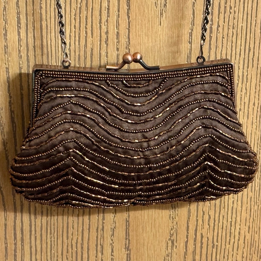 Cache Copper Beaded Evening Bag - Picture 2 of 6